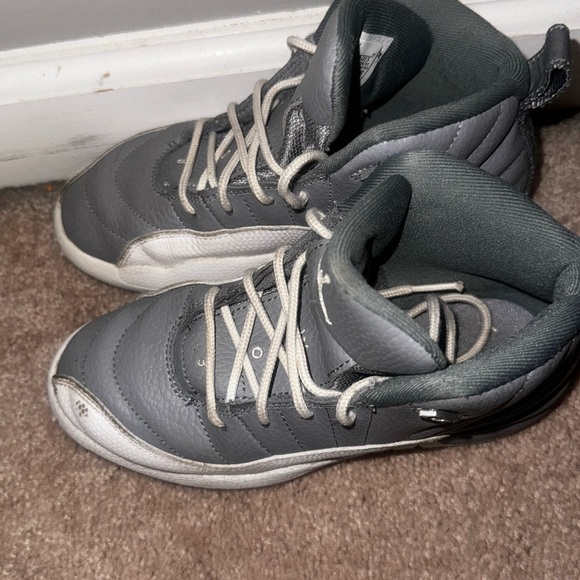 Air Jordan Gray and White Sneakers - Picture 7 of 9